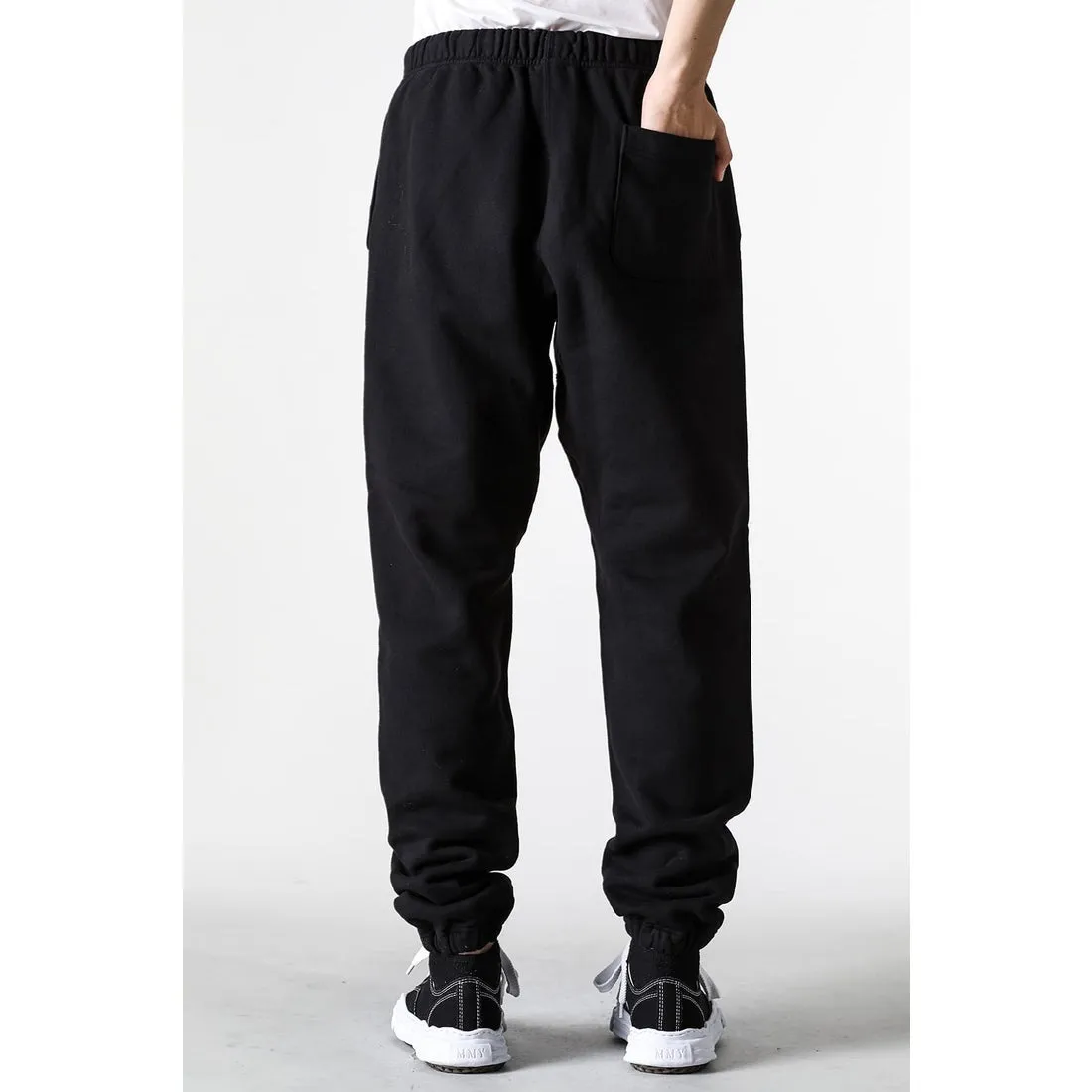 SAINT Mxxxxxx RIBON SAINT Sweat Pants/BLK Basic SAINT LOGO sweatpants Black S-XL God-cut Loose fit Four-needle six-thread boneless sewing Upper body comfortable Original light fleece sweatshirt fabric Original consistent fruit logo/angel logo